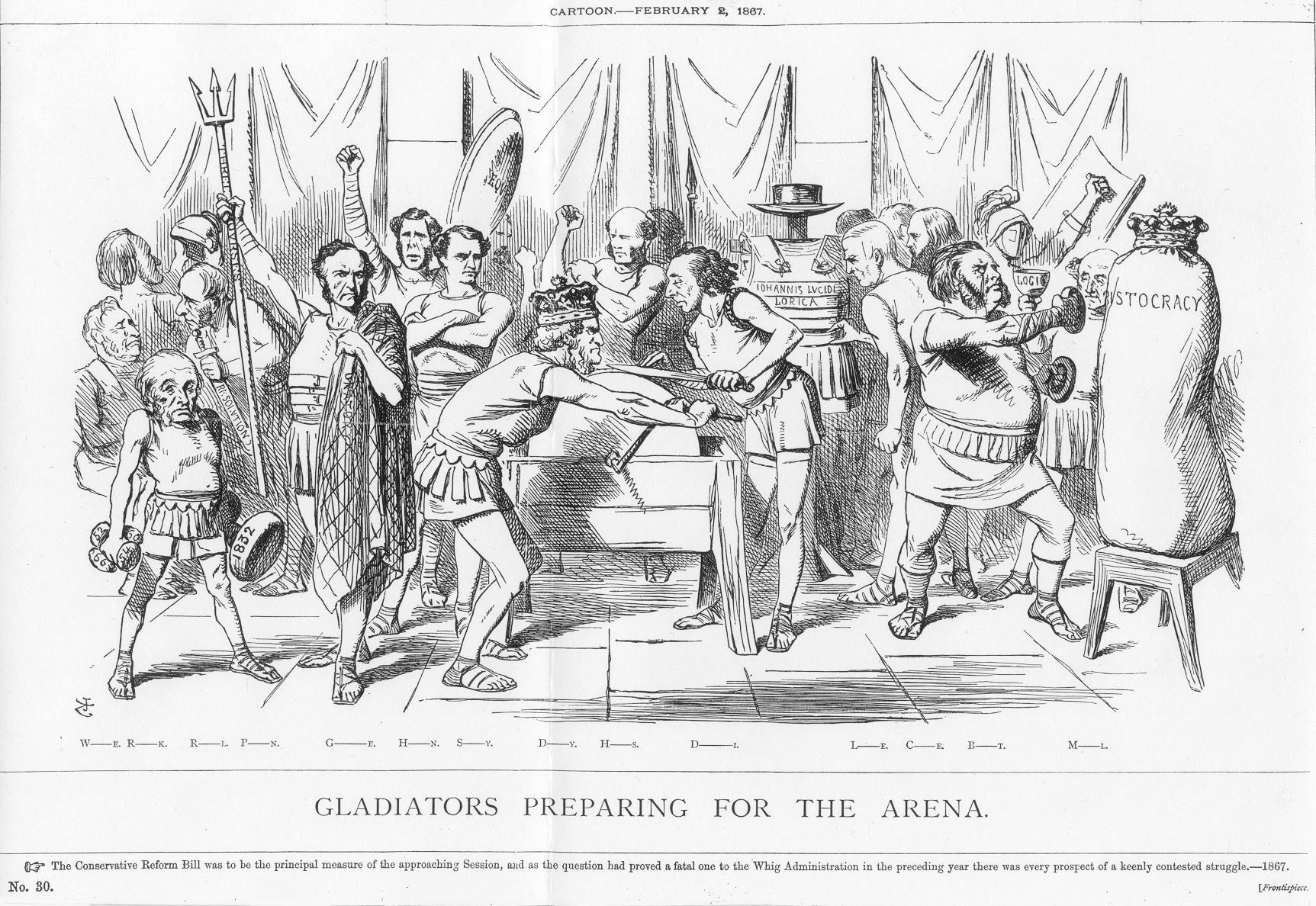 Figure 3. Gladiators preparing for the arena.