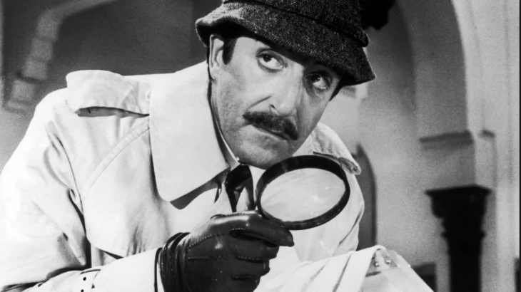 Inspector Clouseau is looking for clues