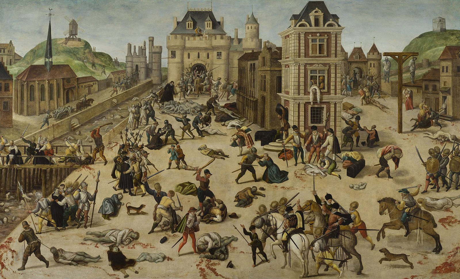 St. Bartholomew's Day massacre (1572), by François Dubois. Wikipedia Commons https://en.wikipedia.org/wiki/File:La_masacre_de_San_Bartolom%C3%A9,_por_Fran%C3%A7ois_Dubois.jpg