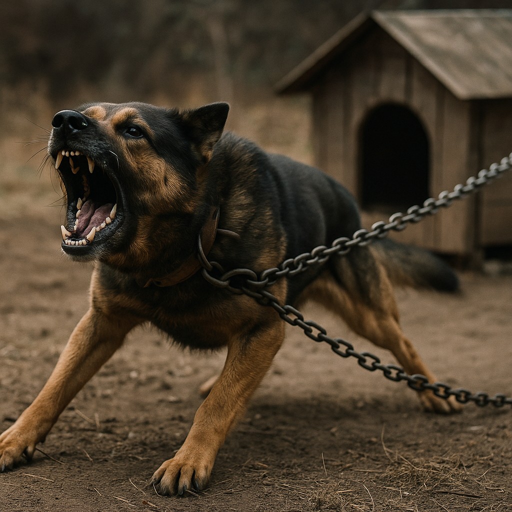 The chained guard dog, by ChatGPT